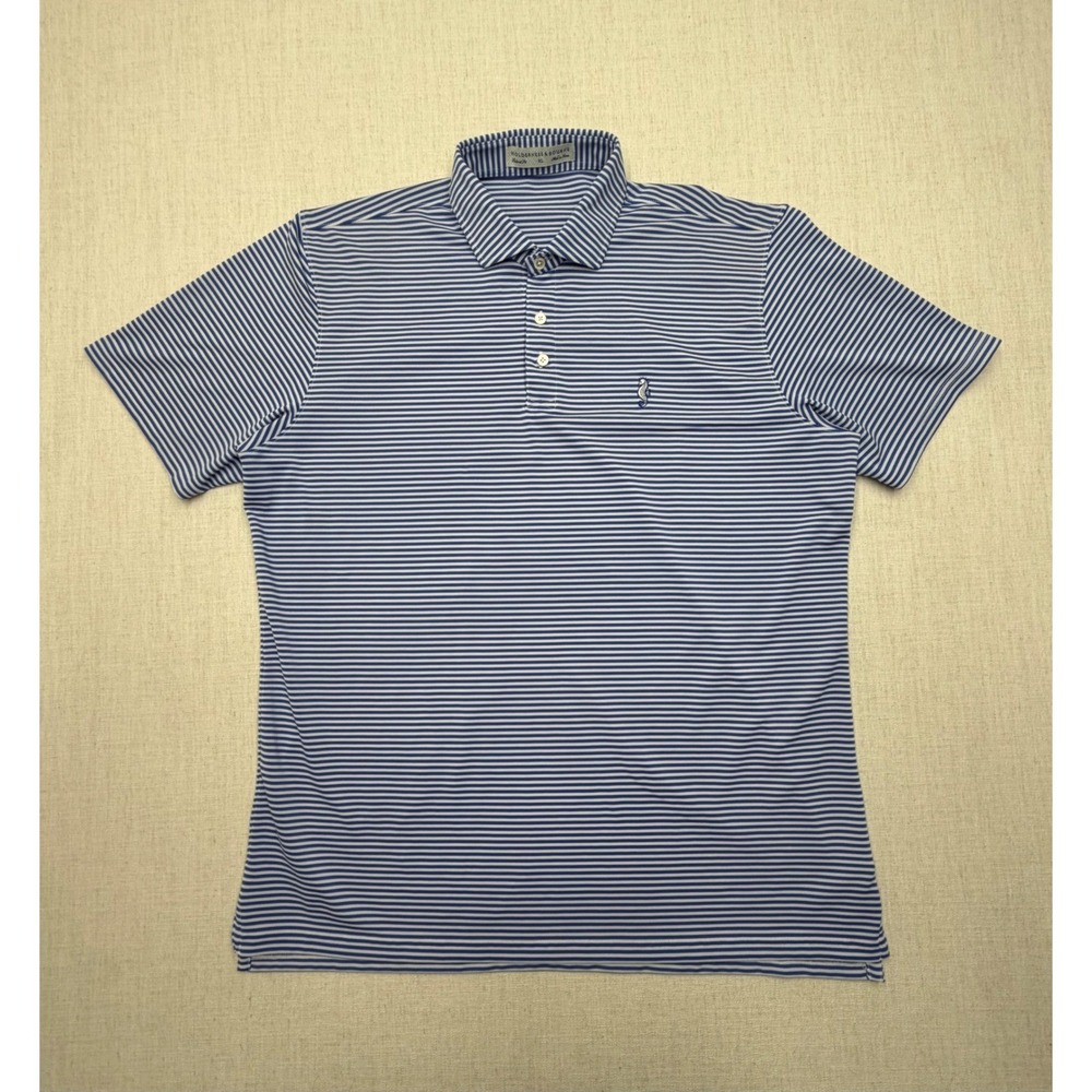 Holderness Bourne x Ponte Vedre Inn & Club Polo Mens XL Tailored Fit Blue White